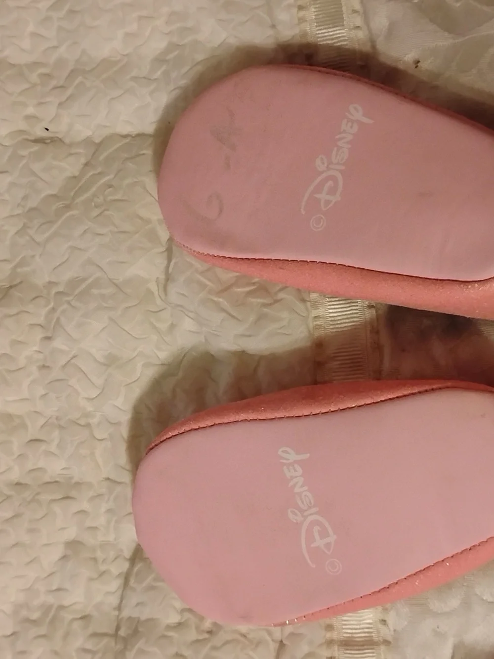 Princess In Training Babies Pink Sparkly Ballet Shoes, Size: 6-9 mo